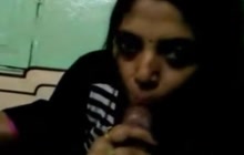 Indian girlfriend blowjob